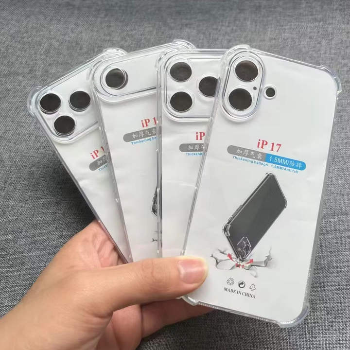 Clear Soft Bumper Case — iPhone 15 / 16 / 17 Pro Max